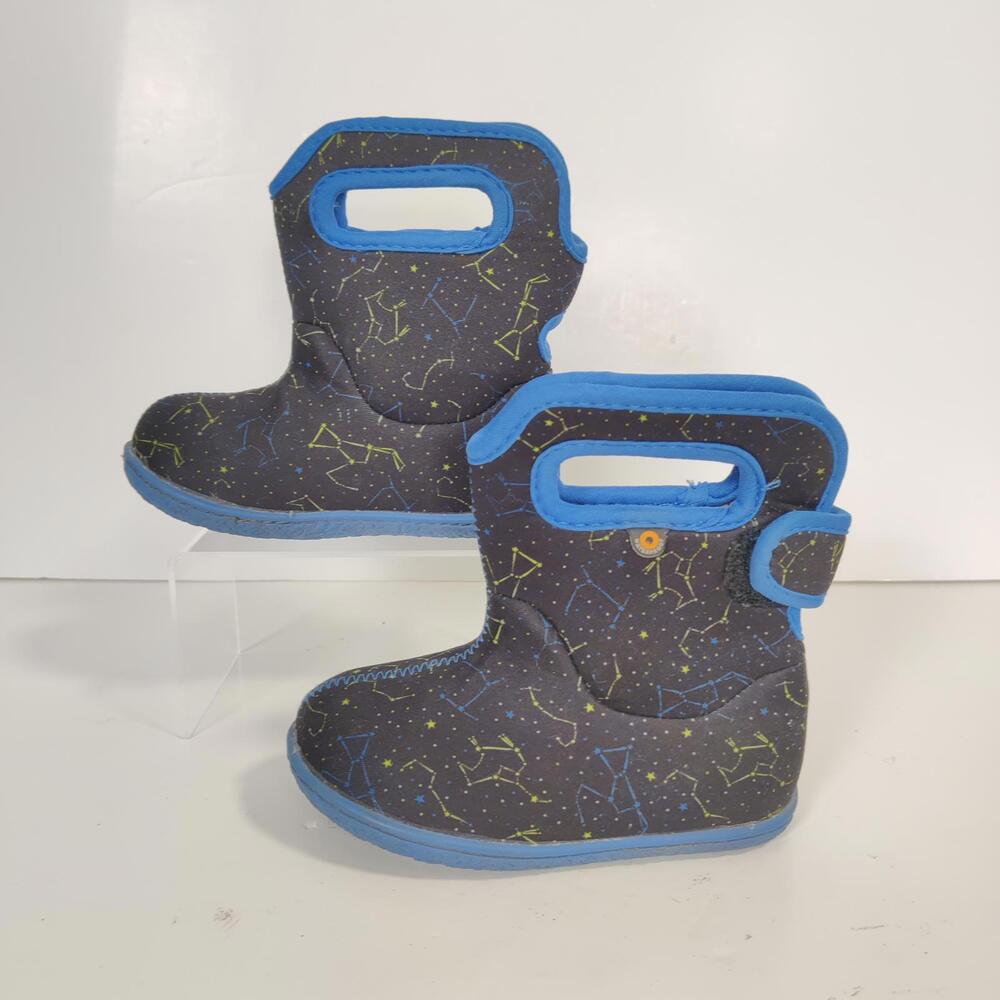 Bogs Baby Bogs Constellation Waterproof Boots Black Blue Size 7